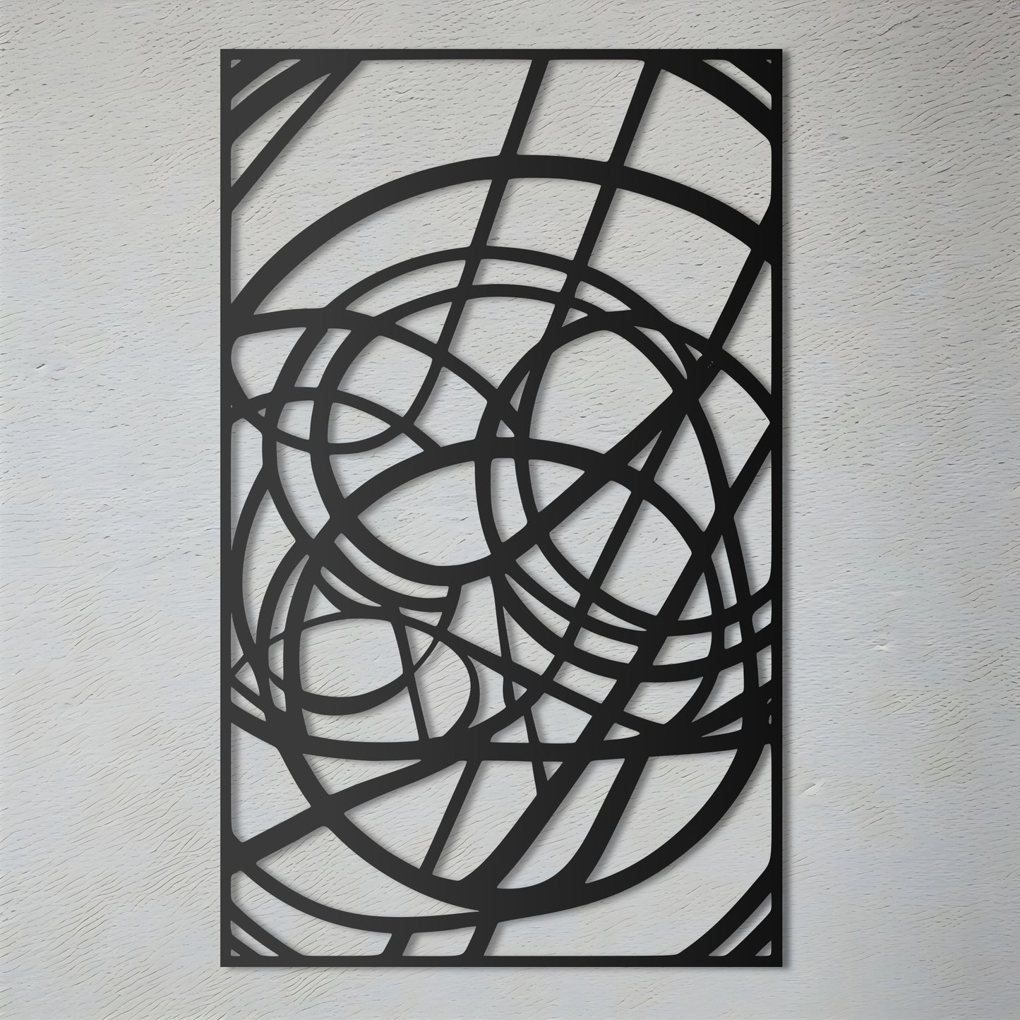 Minimalist Metal Wall Art - Abstract Drawing Inspired by Brice Marden