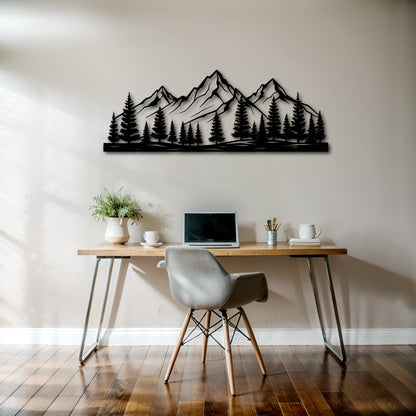 Mountain Metal Wall Art V1