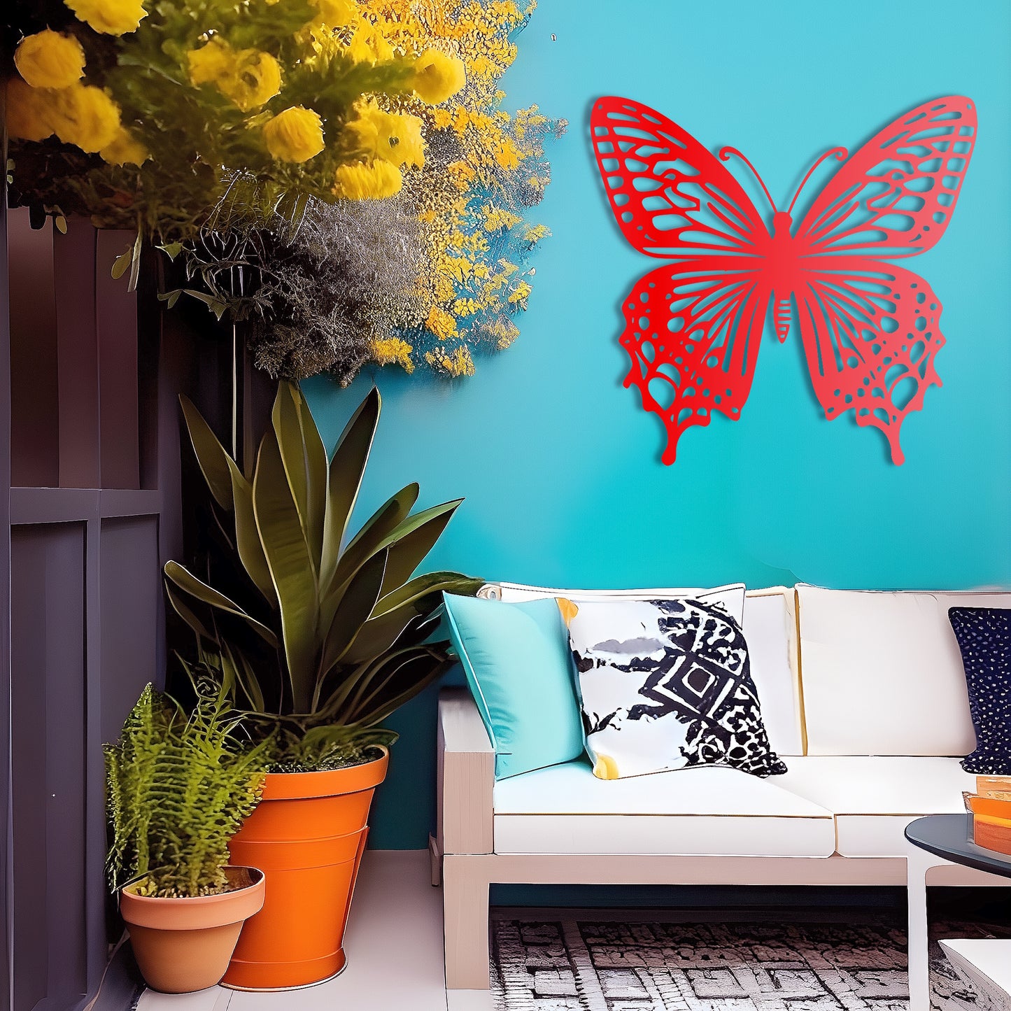 Mystical Wings Butterfly Metal Wall Art