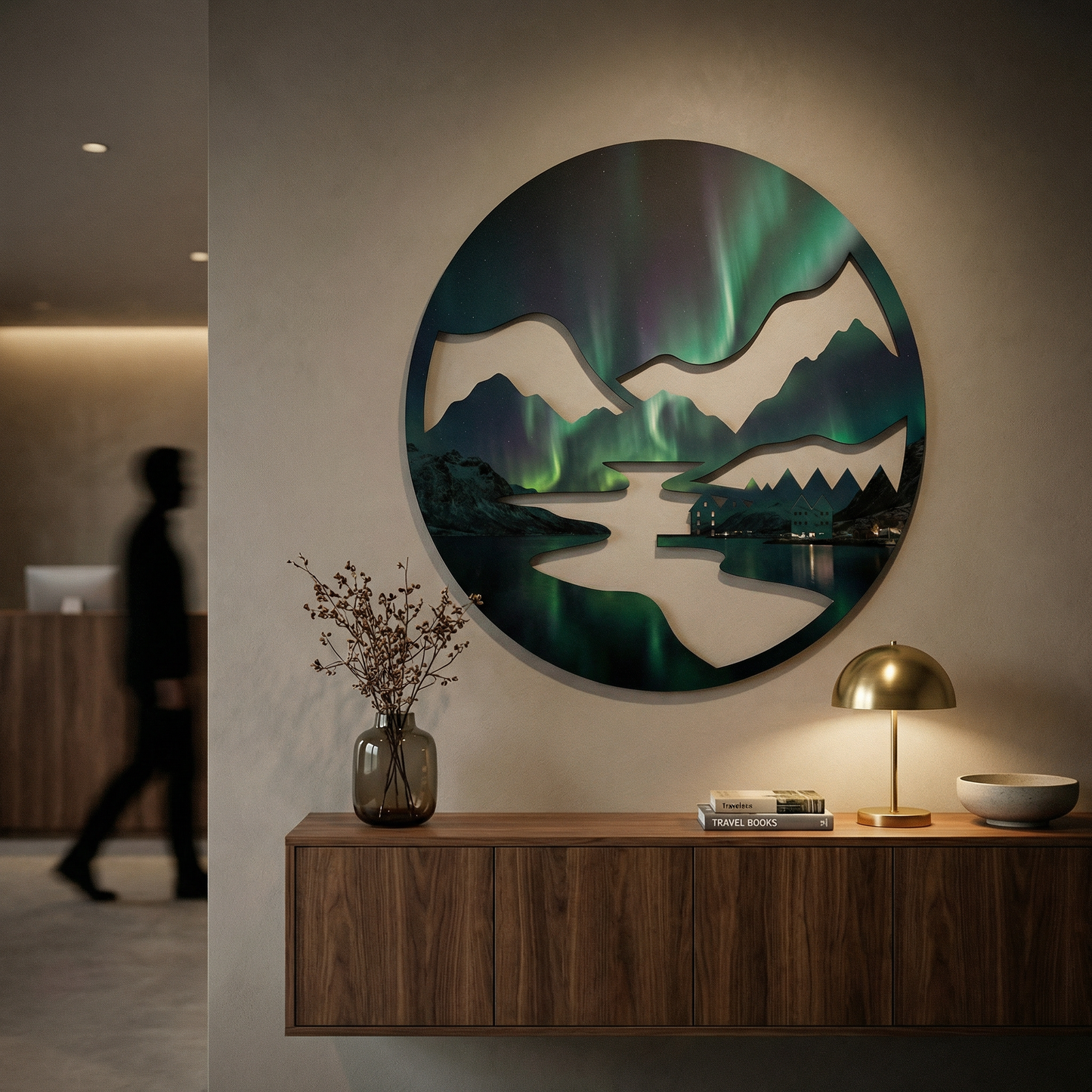 Nordic Lights | Landscapes Metal Wall Art