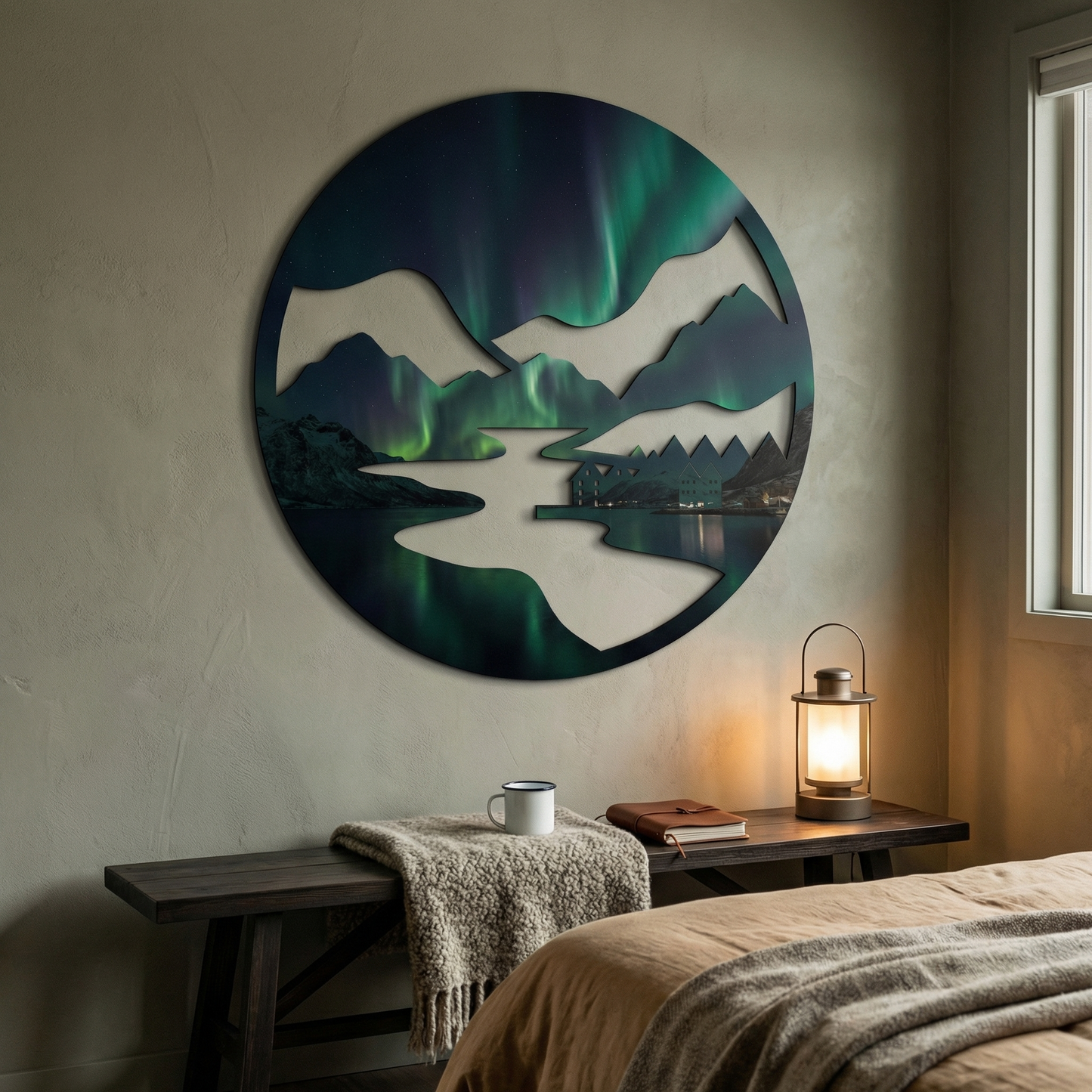 Nordic Lights | Landscapes Metal Wall Art