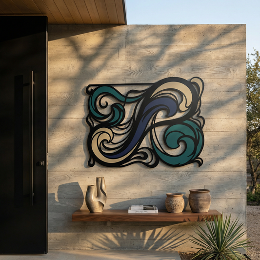 Emerald Whorls | Abstract Flow