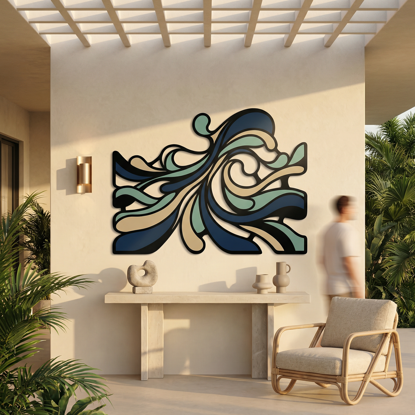 Sage Tide | Abstract Flow