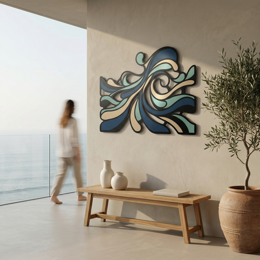 Sage Tide | Abstract Flow