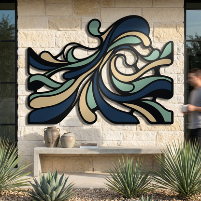 Sage Tide | Abstract Flow