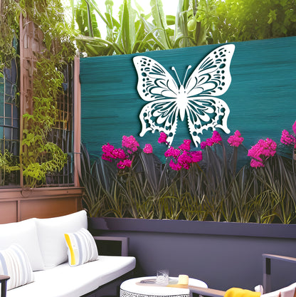 Symmetrical Wonder Butterfly Metal Wall Art for Living Room