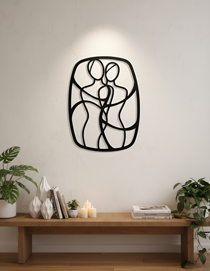 The Quiet Vow  Metal Wall Art