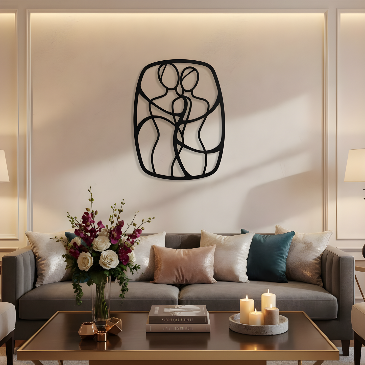 The Quiet Vow  Metal Wall Art