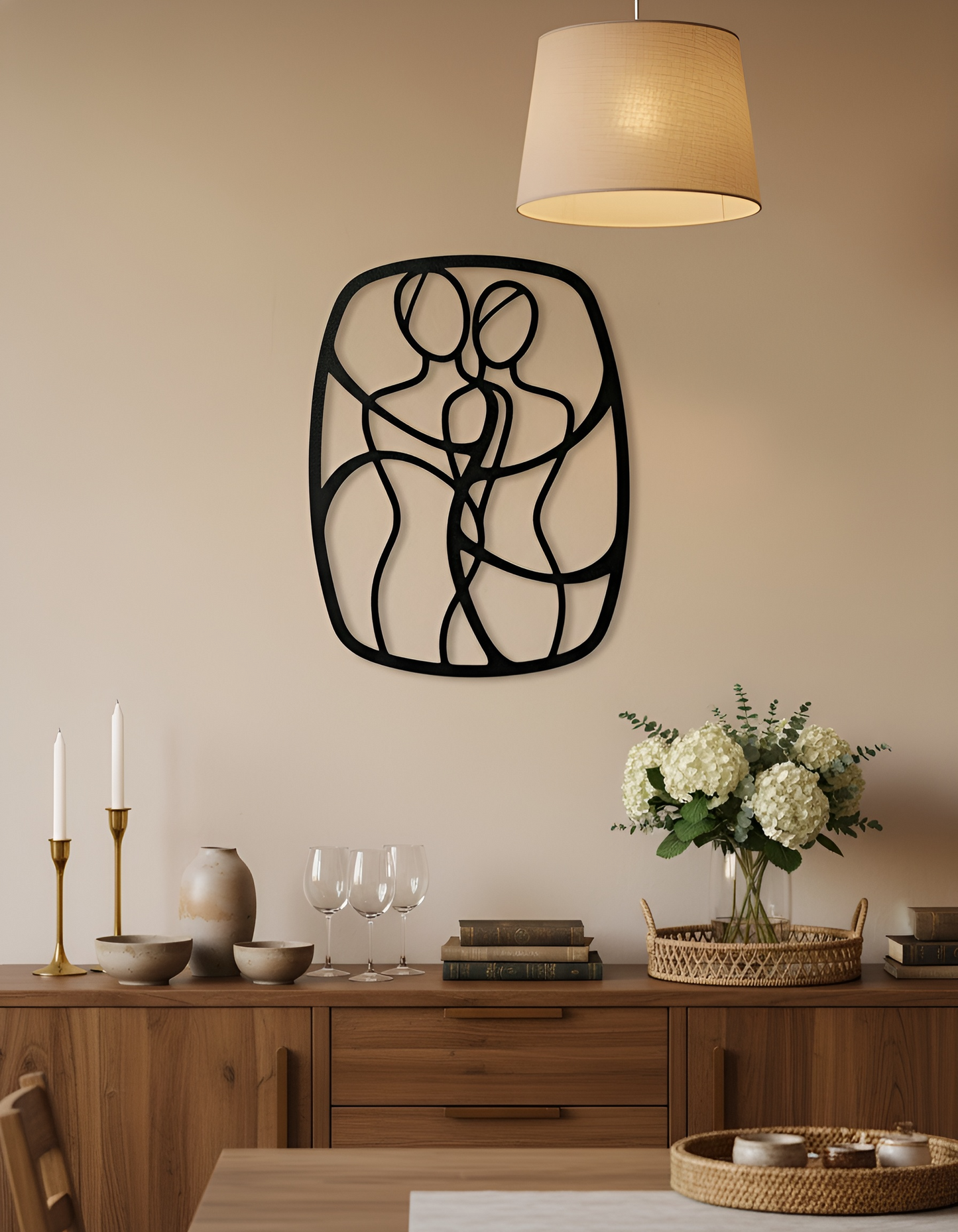 The Quiet Vow  Metal Wall Art