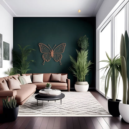 Thin and Beautiful Large Metal Butterfly Wall Decor