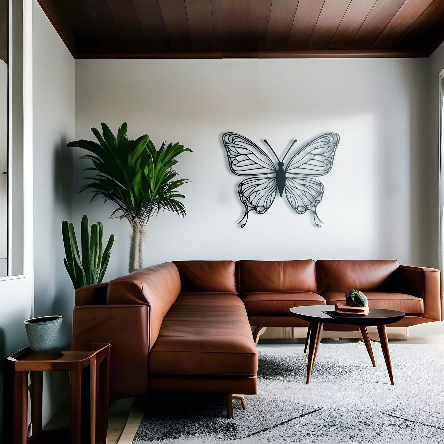 Thin and Beautiful Large Metal Butterfly Wall Decor