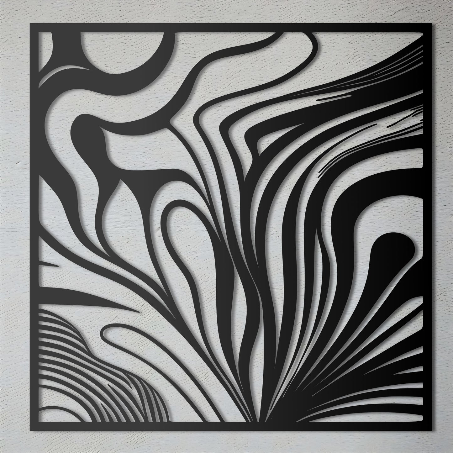 Tiger Stripes - Abstract Metal Wall Art Inspired by Dechko Uzunov