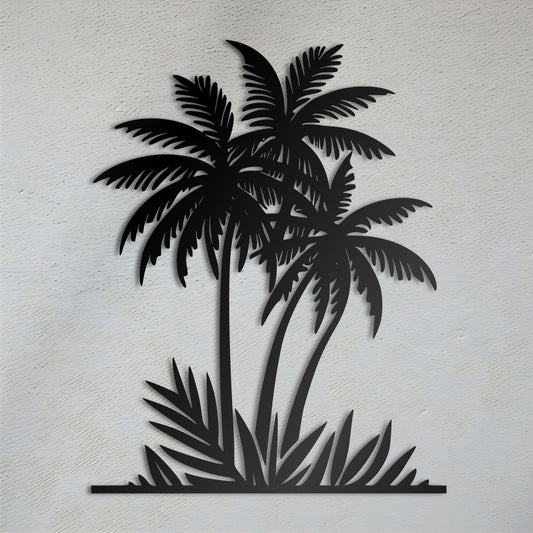 Tropical Palms Metal Wall Art