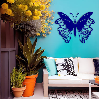 Whimsical Wings Symmetrical Butterfly Metal Wall Art
