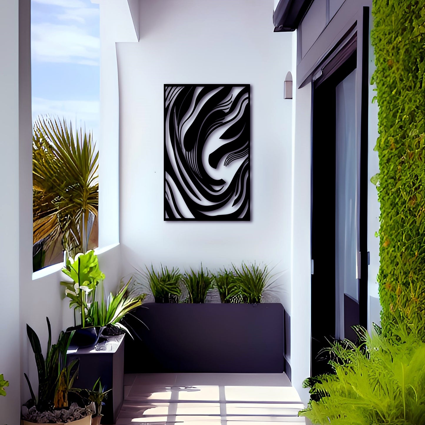 Zebra Illusion - Abstract Metal Wall Art A Beautiful Artwork