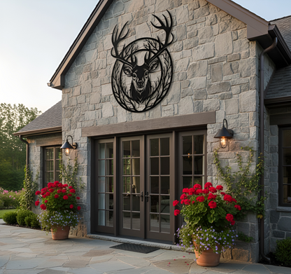 The Antler Warden | Metal Wall Art
