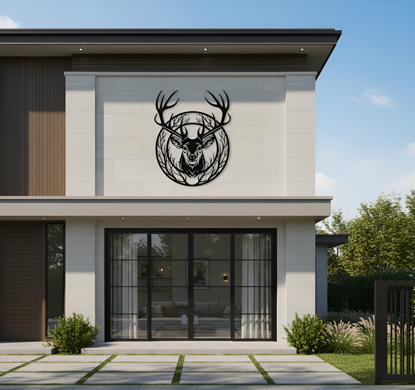 The Antler Warden | Metal Wall Art