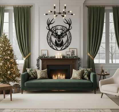 The Antler Warden | Metal Wall Art