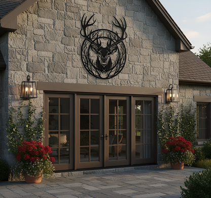 The Antler Warden | Metal Wall Art