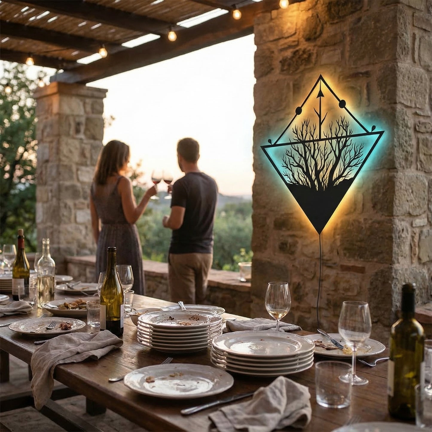 Sacred Grove | Trees & Forest Metal Wall Art