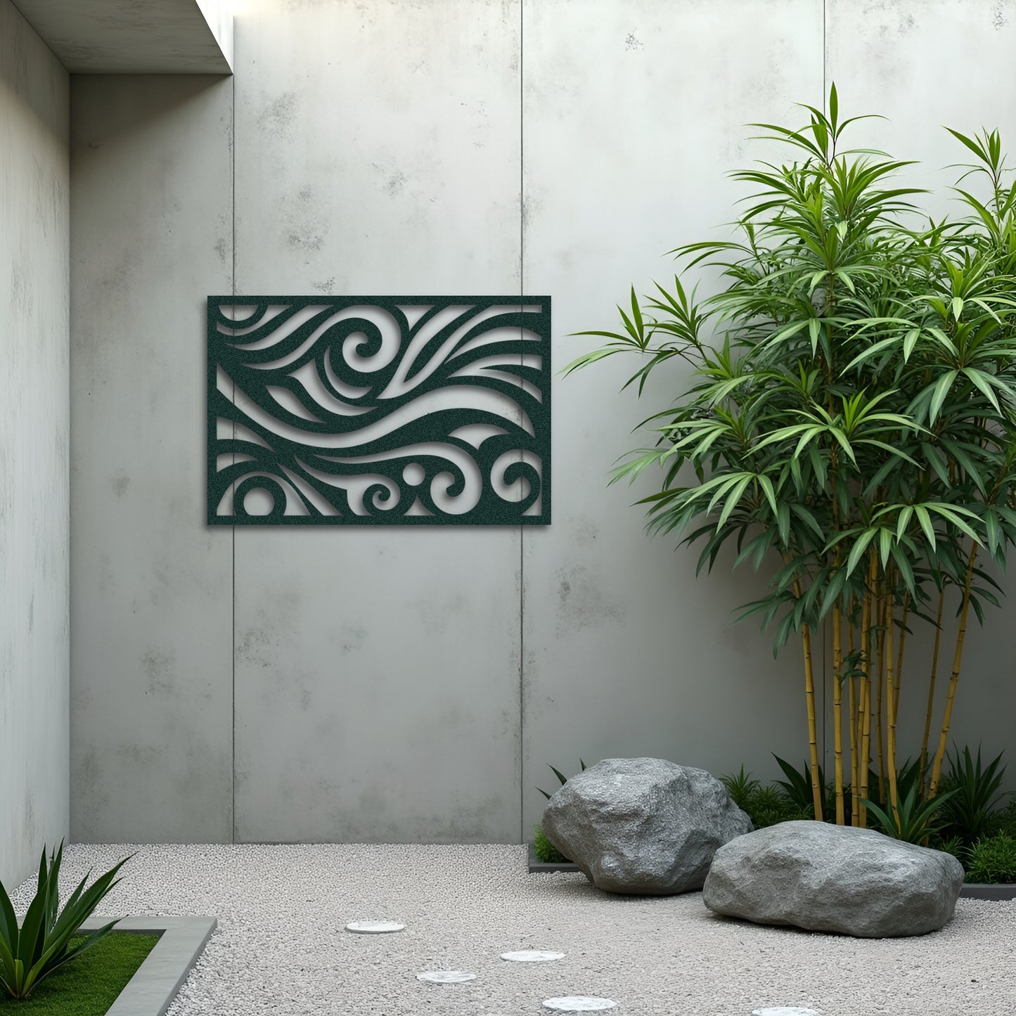 ZephyrFlow – Modern Abstract Swirl Metal Wall Art