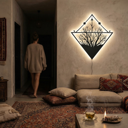 Sacred Grove | Trees & Forest Metal Wall Art