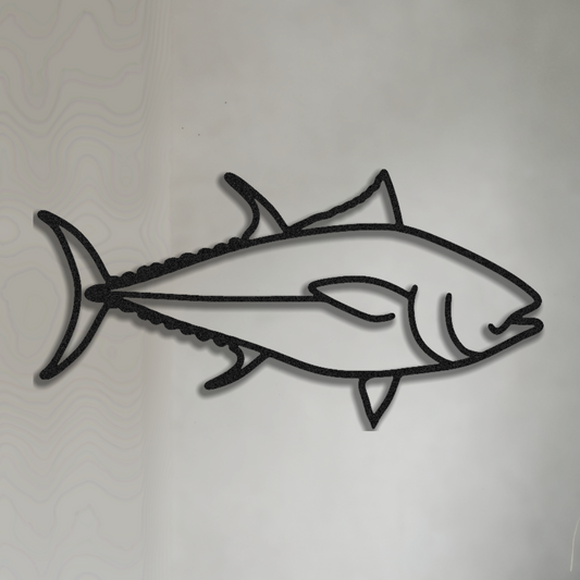 Blauflossen-Thunfisch-Metall-Wand-Kunst