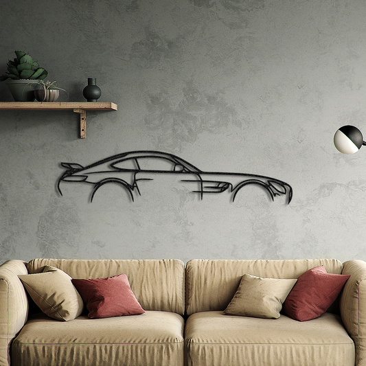 Décoration murale en métal Mercedes AMG GTR
