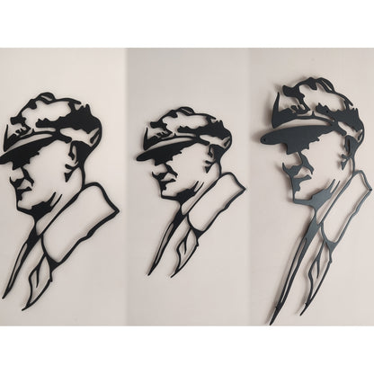 Art mural en métal Atatürk