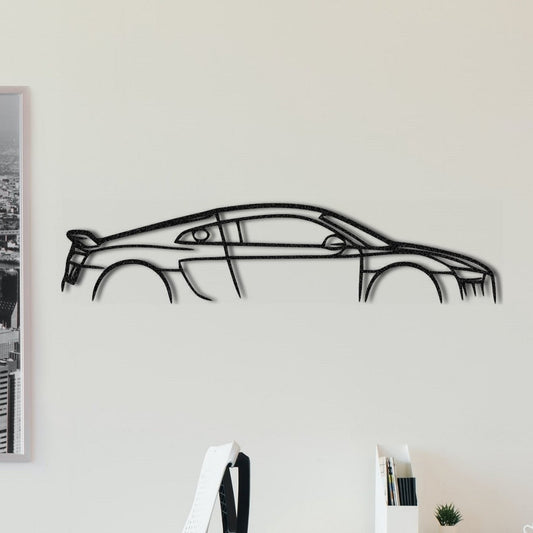 Audi R8 Metall-Wandkunst
