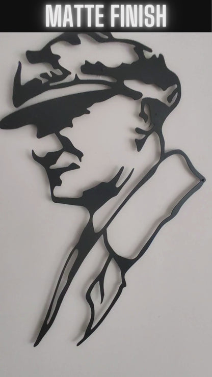 Art mural en métal Atatürk