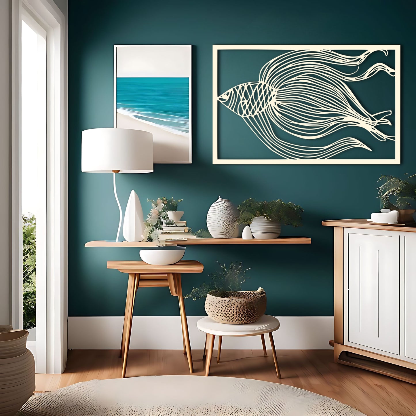 Abstract Fish Art Unique Gift for Fish and Ocean Lovers