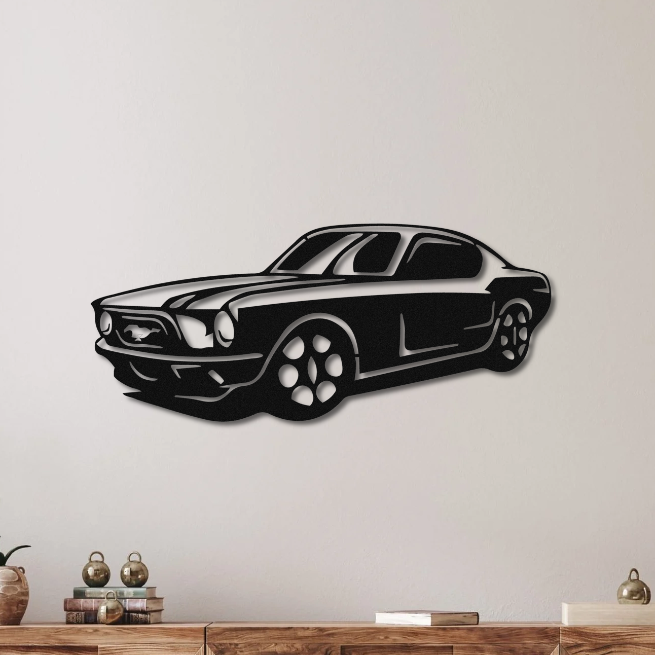 Ford Mustang Metall Wandkunst für Garage