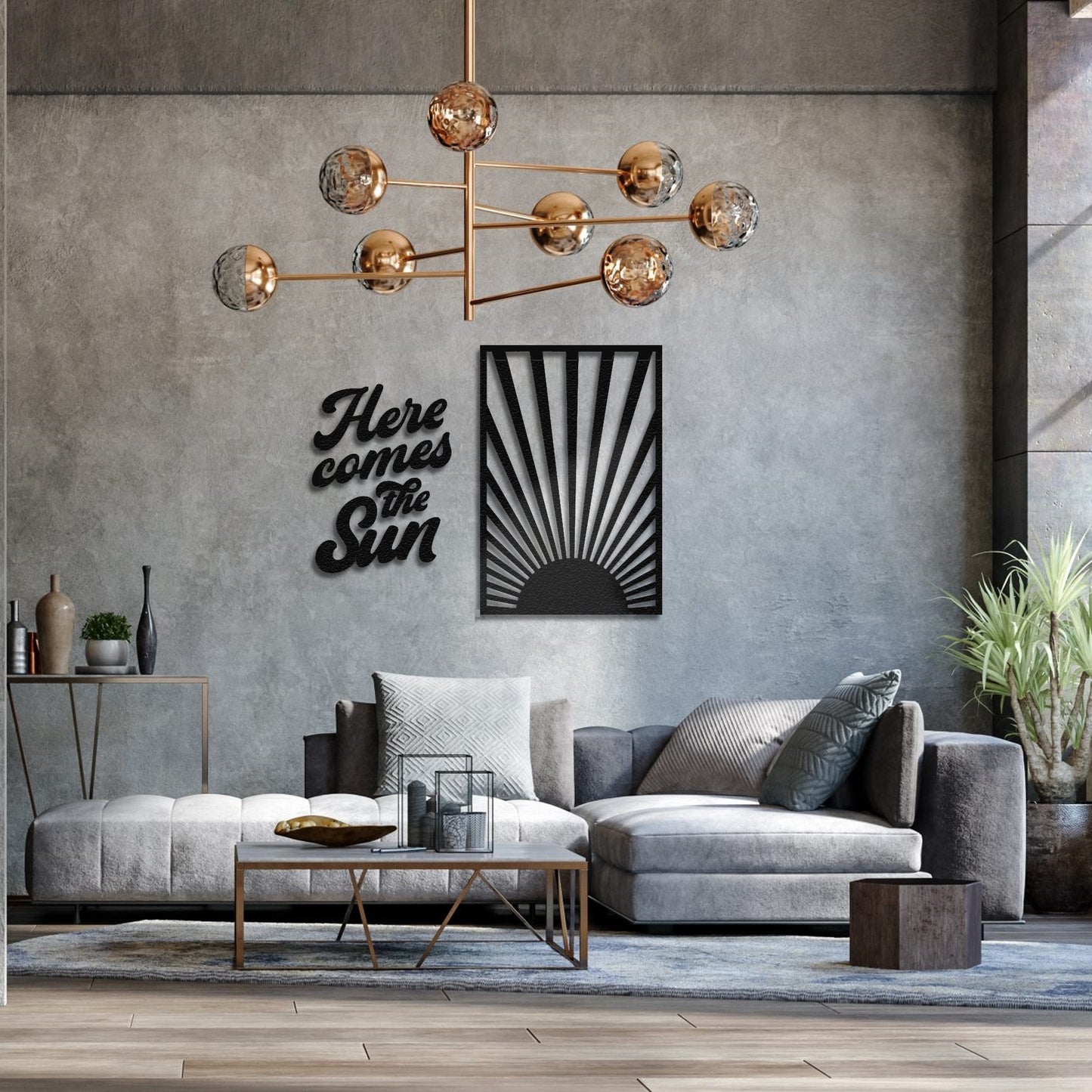 Here Comes The Sun Metal Wall Art