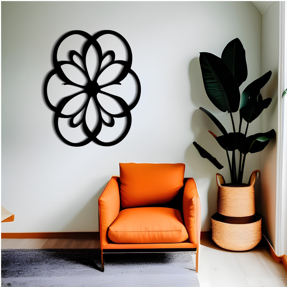 Arabesque Blossom - A Clean and Simple Metal Wall Art