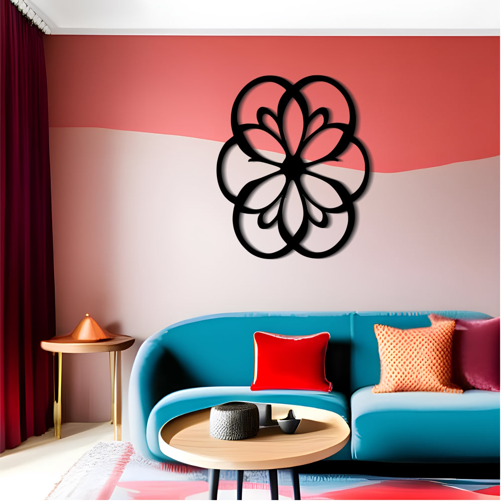 Arabesque Blossom - אמנות קיר מתכת נקייה ופשוטה
