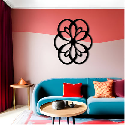 Arabesque Blossom - A Clean and Simple Metal Wall Art