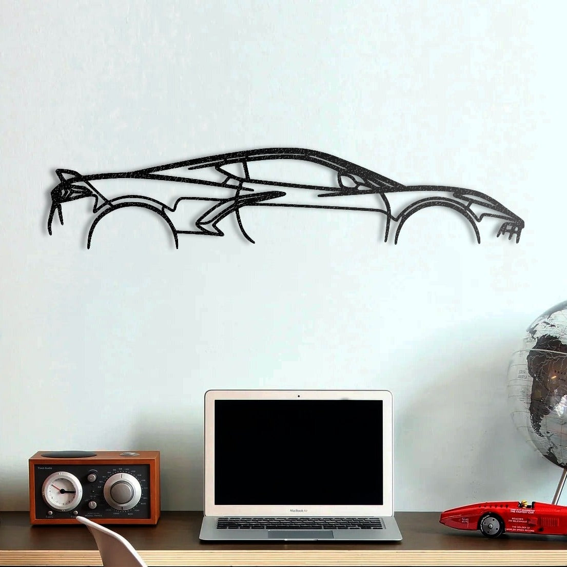 Corvette c8 Metal Wall Art