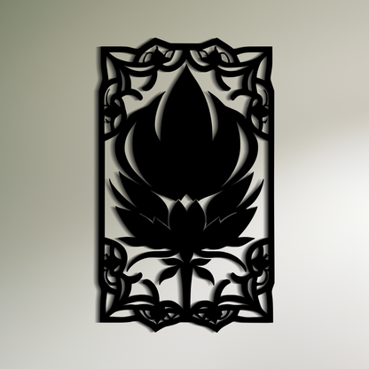 Black Lotus Art for Wall Decor