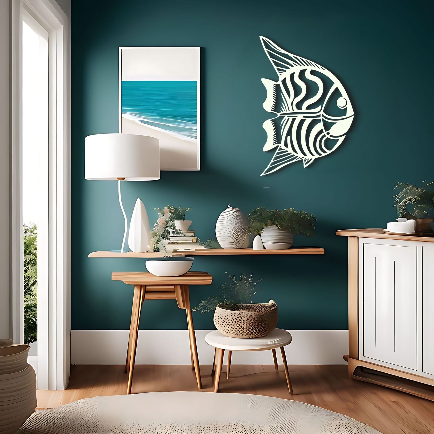 Carnival Fish Metal Wall Art