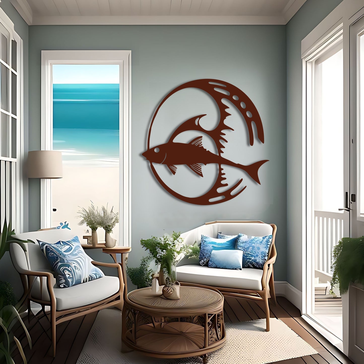 Circular Fish Wall Art