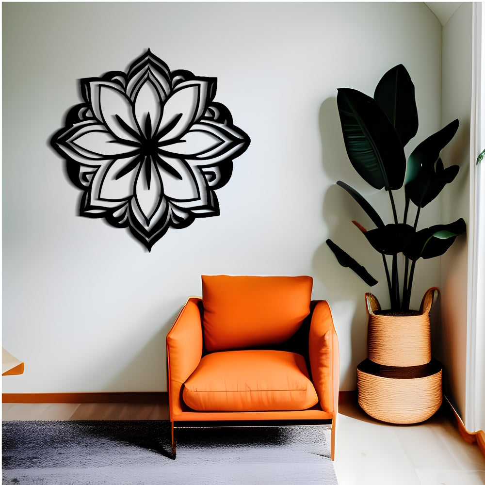 Exotic Blooms - Metal Wall Art Inspired by Moroccan and Balinese Folklore