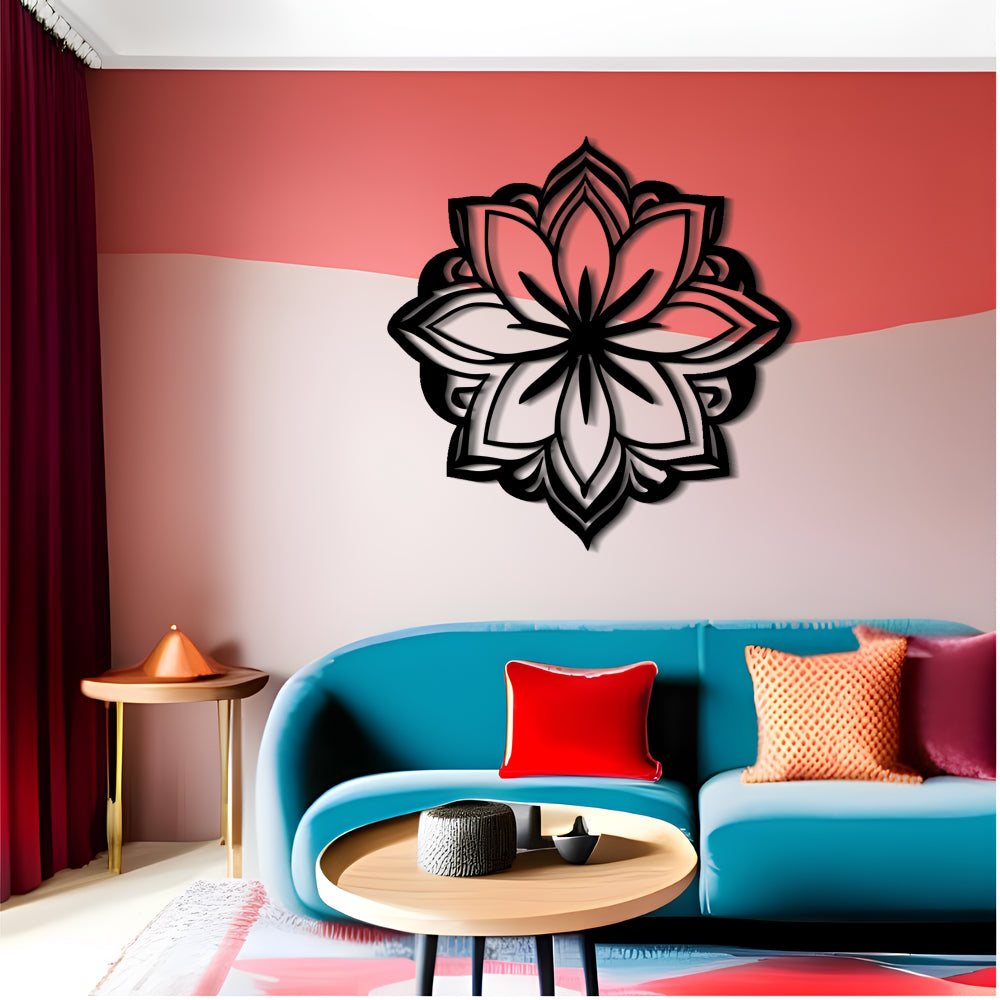 Exotic Blooms - Metal Wall Art Inspired by Moroccan and Balinese Folklore