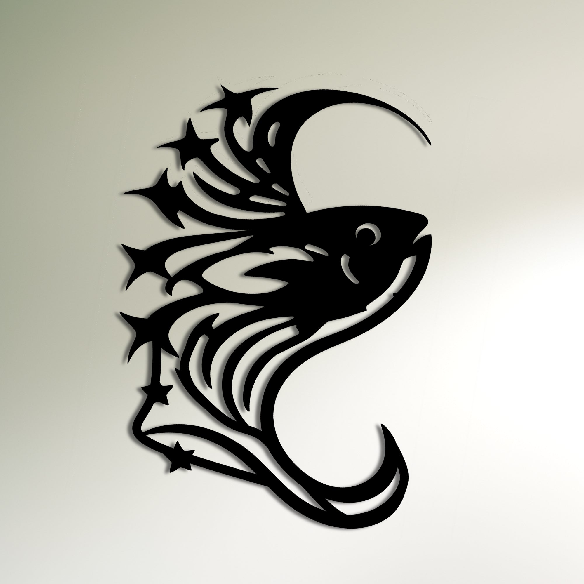 Luxurious Black Fish Tattoo Design with Minimalist Strokes Stock  Illustration - Illustration of minimalism, iconic: 294577534
