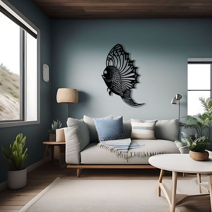 Fish Silhouette Metal Wall Art