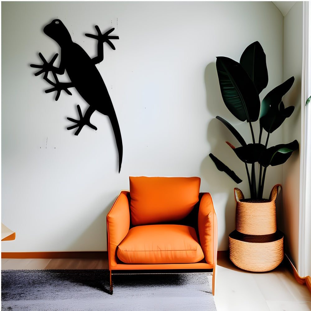 Gecko Wandkunst aus Metall – Wandklettern