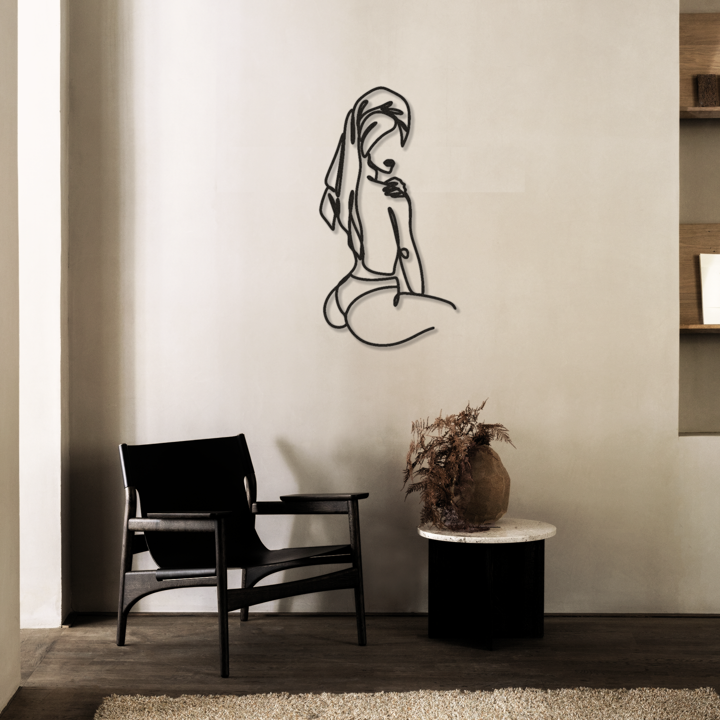 Woman With Towel Metal Wall Art