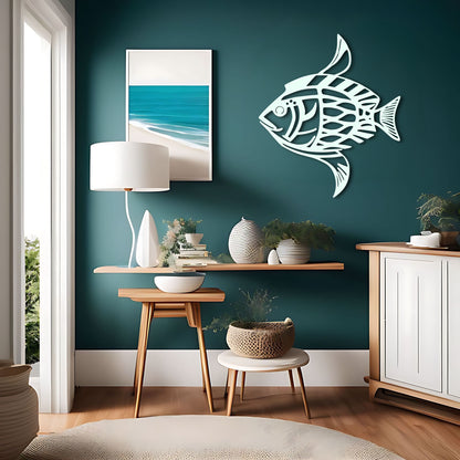 Karl Pümpin Inspired Fish Dazzle Camouflage Metal Wall Art