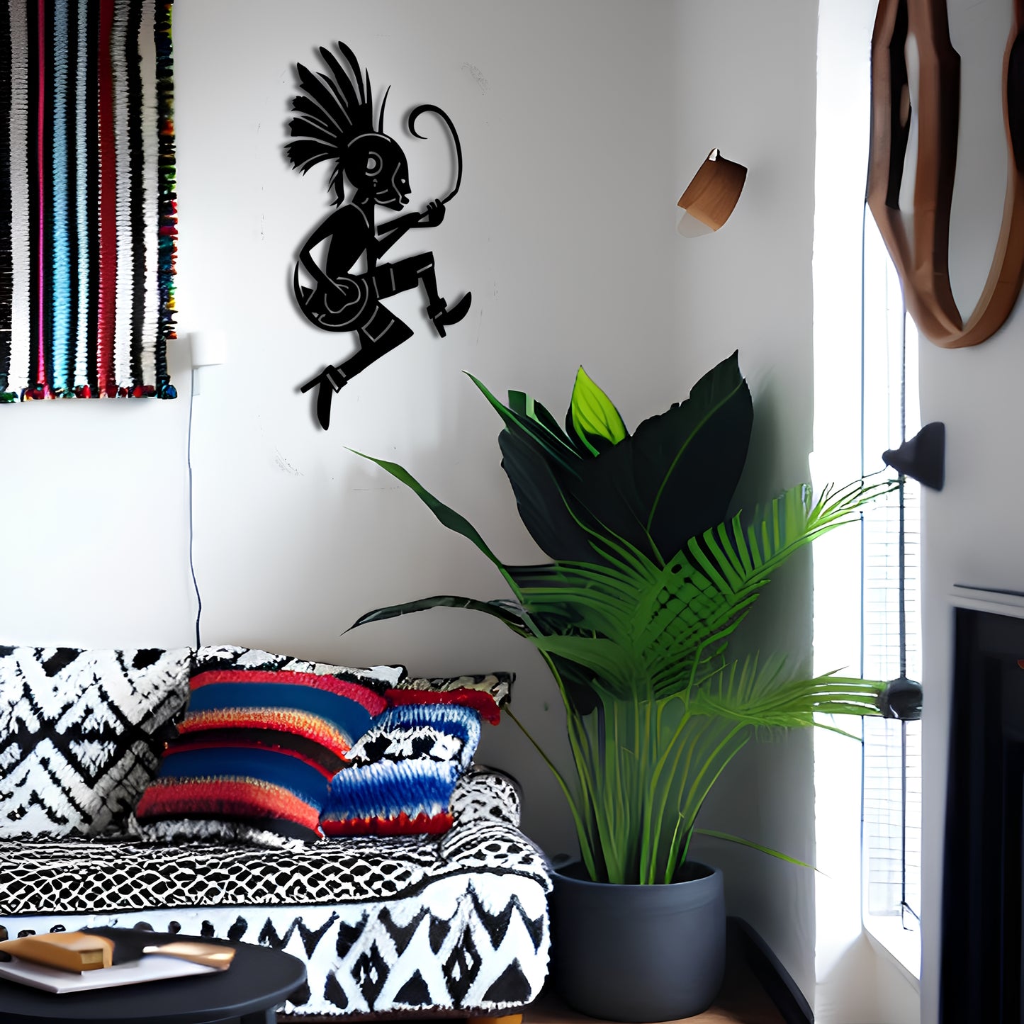 Kokopelli Playing Guitar Wall Art