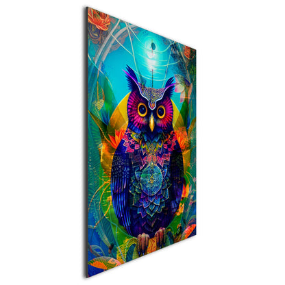 Radiant Morning Owl Saykodelik Metal Posteri